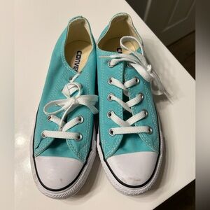 Converse aqua shoes